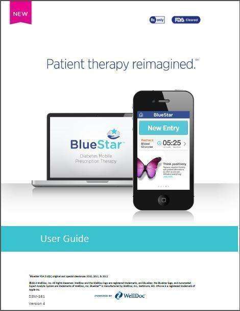 WellDoc BlueStar or WellDoc DiabetesManager System and DiabetesManager Rx System